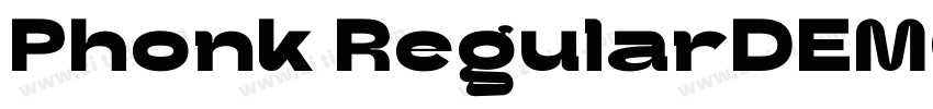Phonk RegularDEMO字体转换